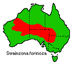 Swainsona formosa distribution map